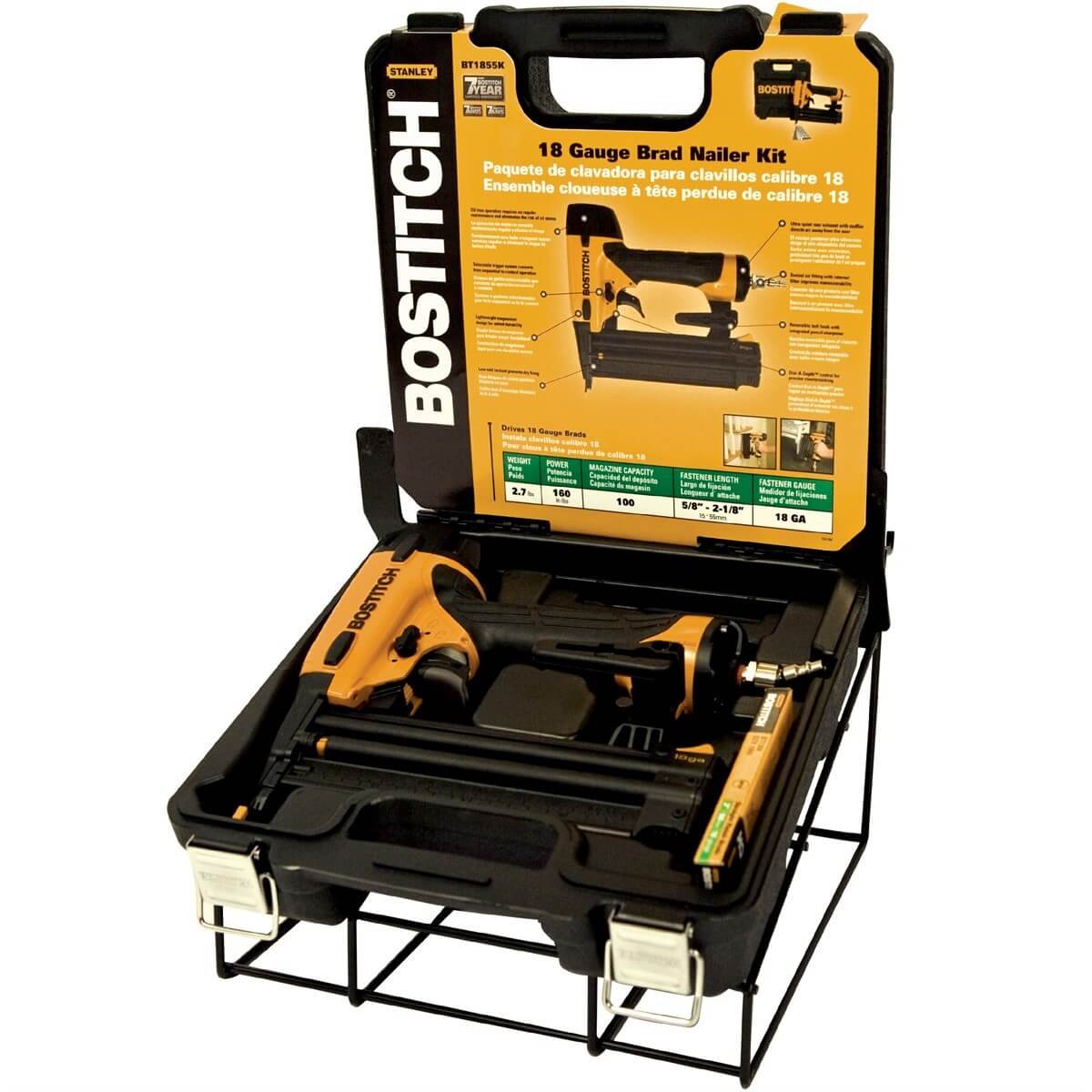 BOSTITCH BT1855K 18-Gauge Brad Nailer - Wise Line Tools