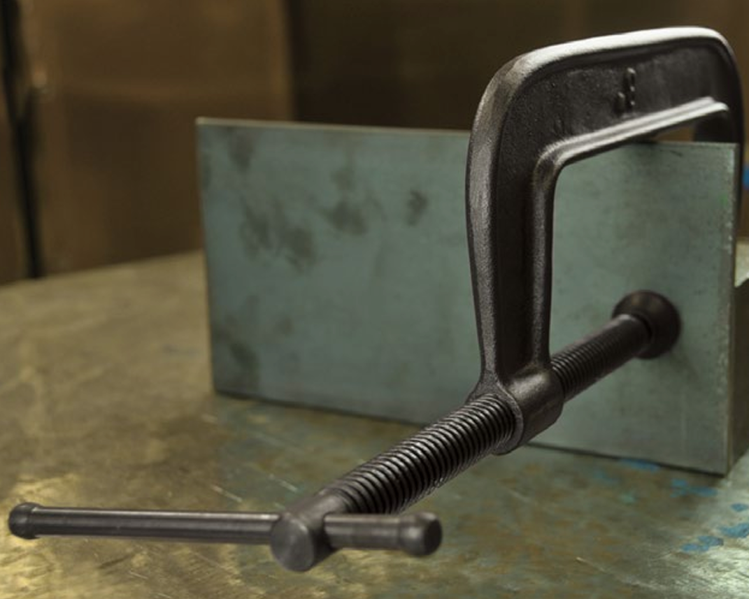 Bessey 540-6 Ductile Alloy Cast Clamp with 6" Capacity x 2 3/4" Throat Depth & 2,450 lb Clamping Force, Black BESSEY