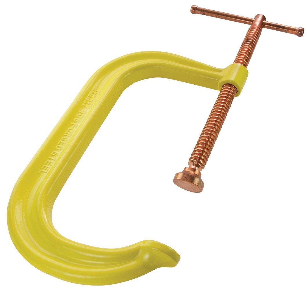 Bessey CDF408CHV Drop Forged 8" Capacity x 5" Throat Depth, High Visibility Clam - Wise Line Tools