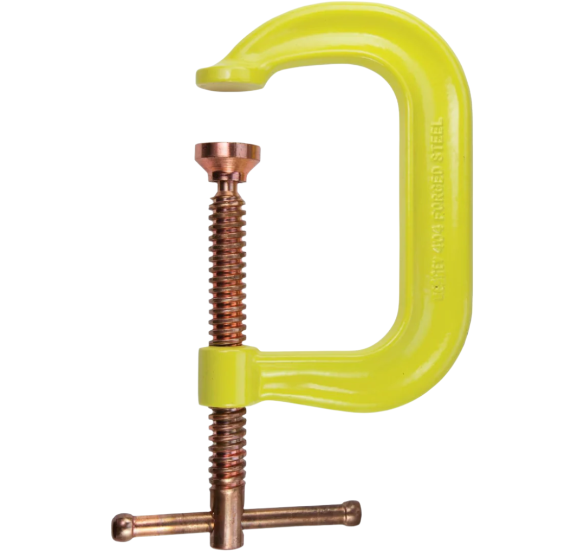 Bessey CDF408CHV Drop Forged 8" Capacity x 5" Throat Depth, High Visibility Clam - Wise Line Tools