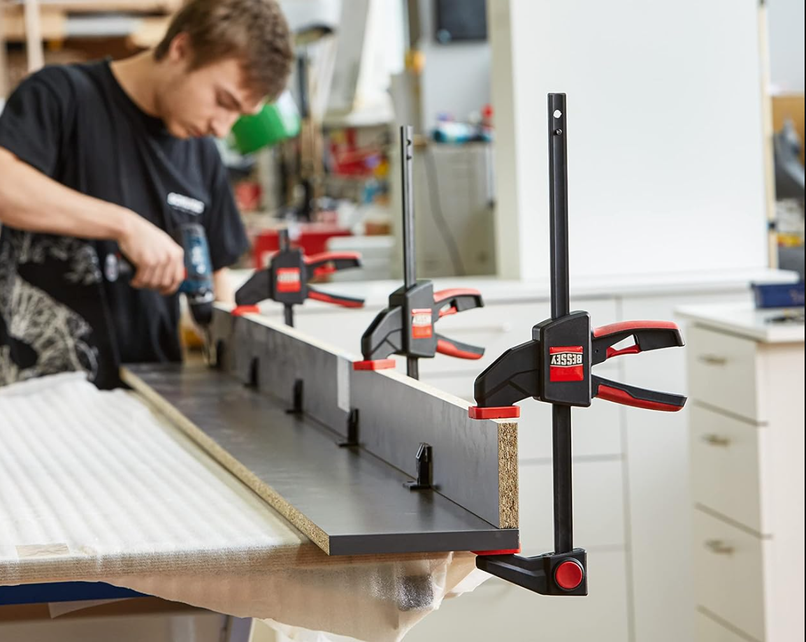 Bessey EHKL12  -  LARGE TRIGGER CLAMP, 300 LB,  12"  X 3-1/8" - Wise Line Tools