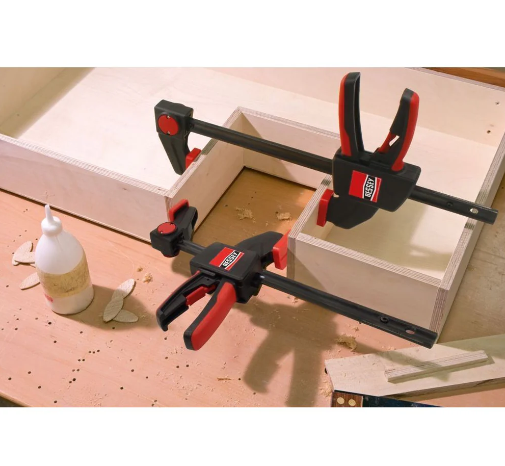 Bessey EHKM12-2PK - EHK Series 12 in. Capacity Trigger Clamp Set with 2-3/8 in. Throat Depth (2-Piece) - Wise Line Tools