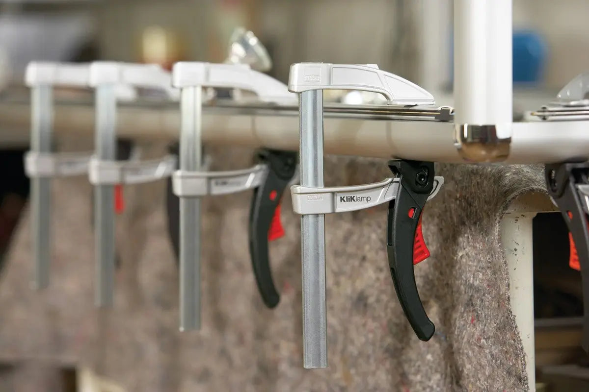 Bessey KLI3.012 - Clamp, woodworking, small lever clamp, KliKlamp, 12 x 3 In., 260 lb - Wise Line Tools