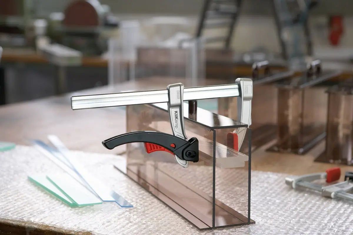 Bessey KLI3.012 - Clamp, woodworking, small lever clamp, KliKlamp, 12 x 3 In., 260 lb - Wise Line Tools