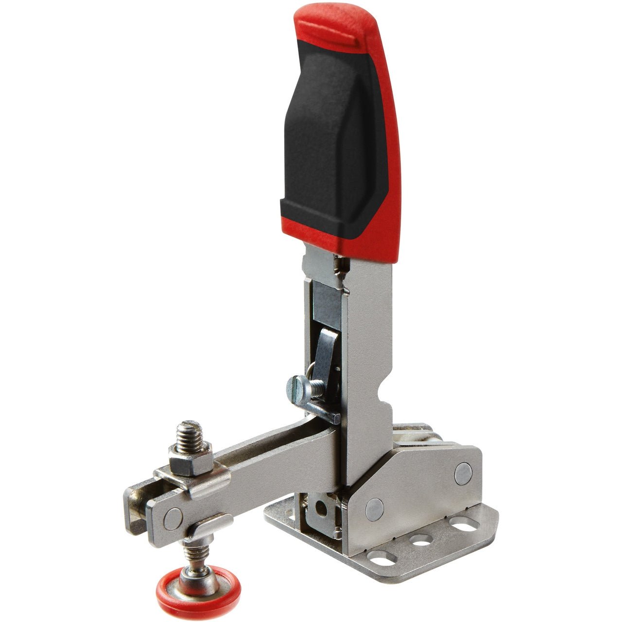 Bessey STC-VH50  -  Vertical Auto-Adjust Toggle Face Mount Nickel Plated Clamp Vertical Flange, Silv; Vertical Auto-Adjust Toggle Face Mount Nickel Plated Clamp Vertical Flange, Silver - Wise Line Tools