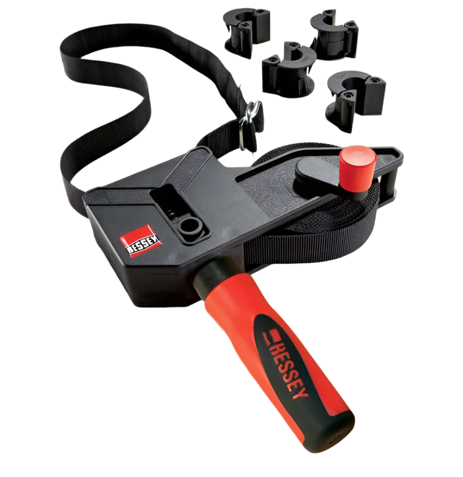 Bessey VAS-23+2K Variable Angle Strap Clamp with 2K Composite Handle, 23', Black BESSEY