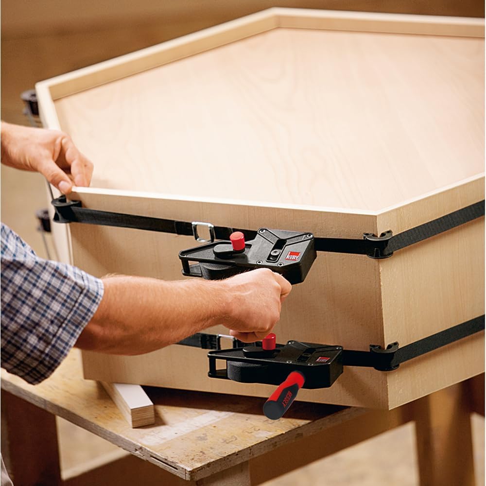 Bessey VAS-23+2K Variable Angle Strap Clamp with 2K Composite Handle, 23', Black BESSEY