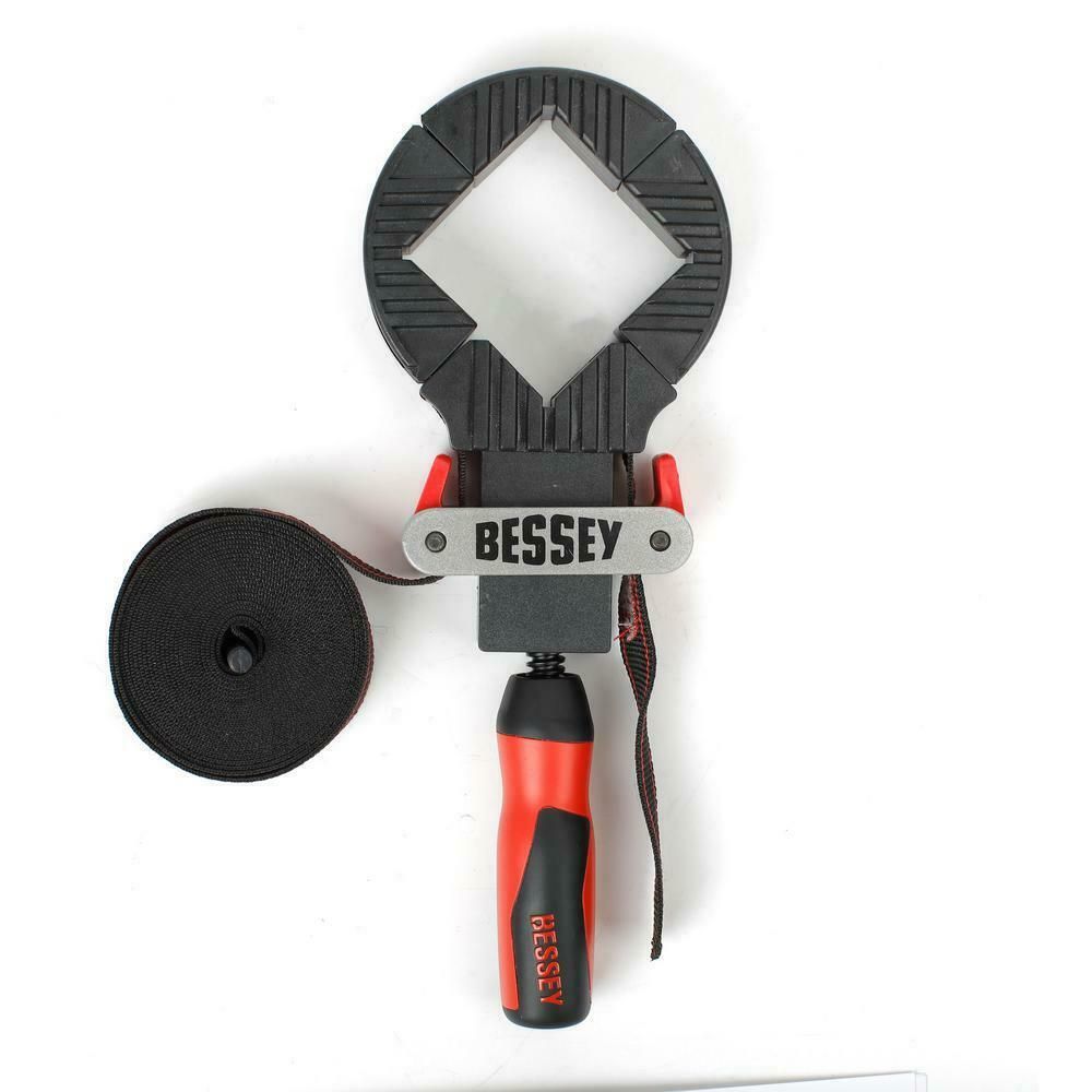 Bessey VAS400 - Clamp, woodworking, strap clamp, 2K Handle, 12 ft. strap - Wise Line Tools