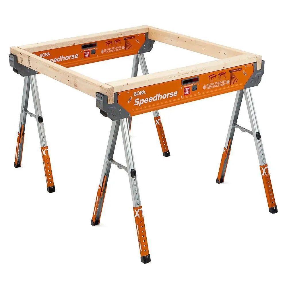 Bora PM-4550 - Portamate Adjustable Speedhorse XT Sawhorse Work Support System BORA