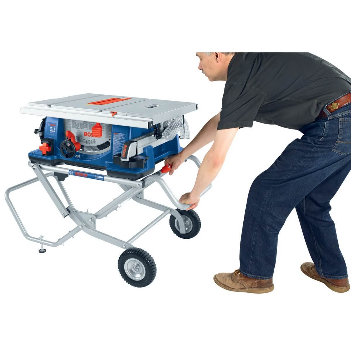 Bosch 4100XC-10 - 10" Table Saw with Gravity Rise Rolling Stand - Wise Line Tools