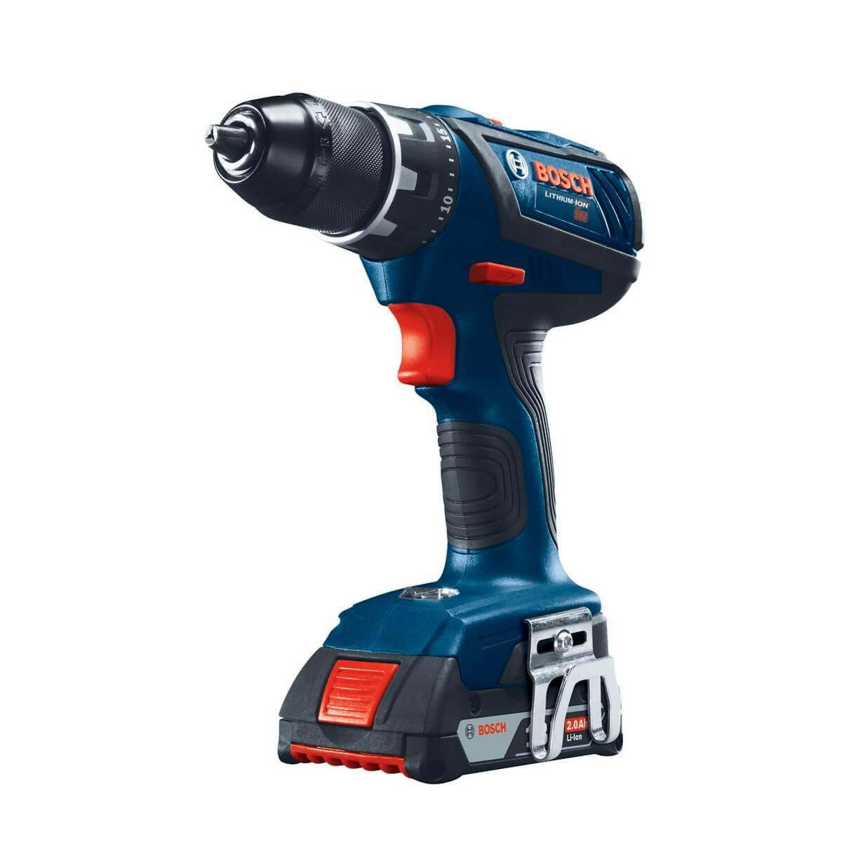 Bosch DDS181A-02 18V Compact Tough 1/2" Drill/Driver Kit with SlimPack Batteries BOSCH