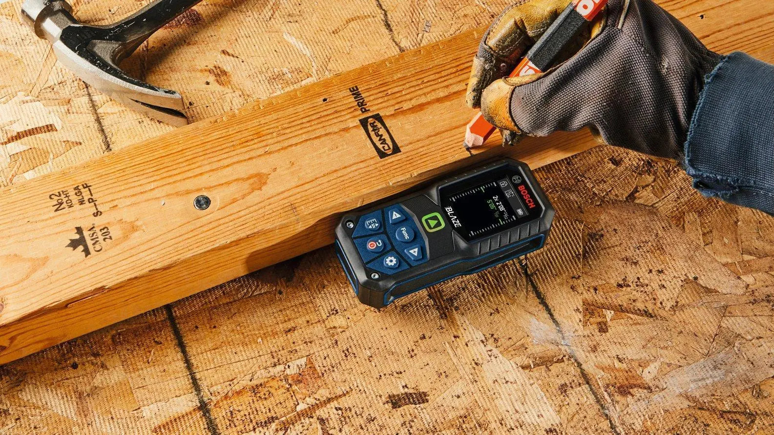 Bosch GLM165-27CGL - BLAZE™ Connected Green-Beam 165 Ft. Laser Measure - Wise Line Tools