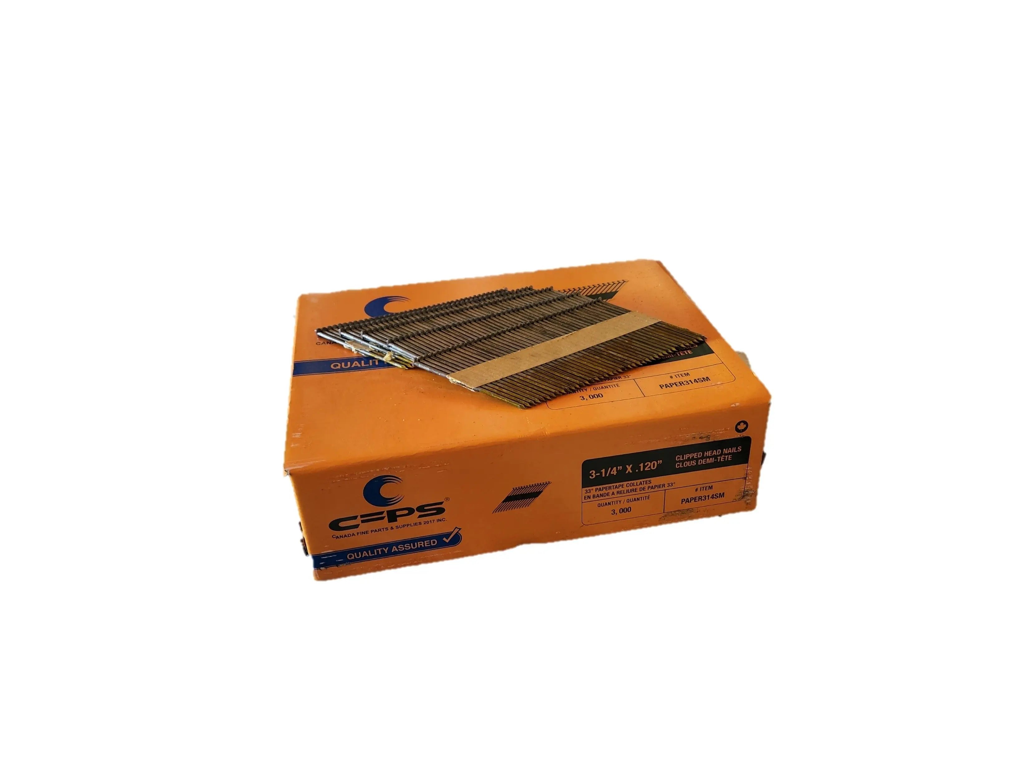 CFPS 3-1/4"  0.120 Smooth Paper strip nails-3000 Box CFPS
