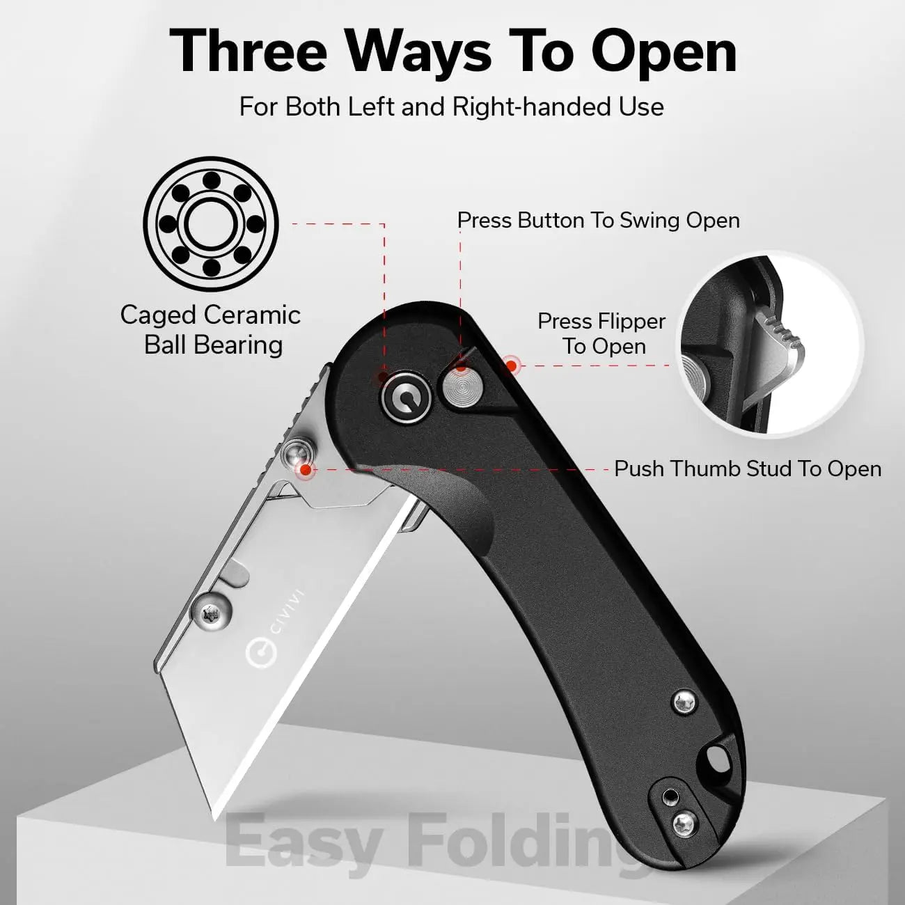 CIVIVI CIV-C23039B-1 - Elementum Utility Folding Knife CIVIVI