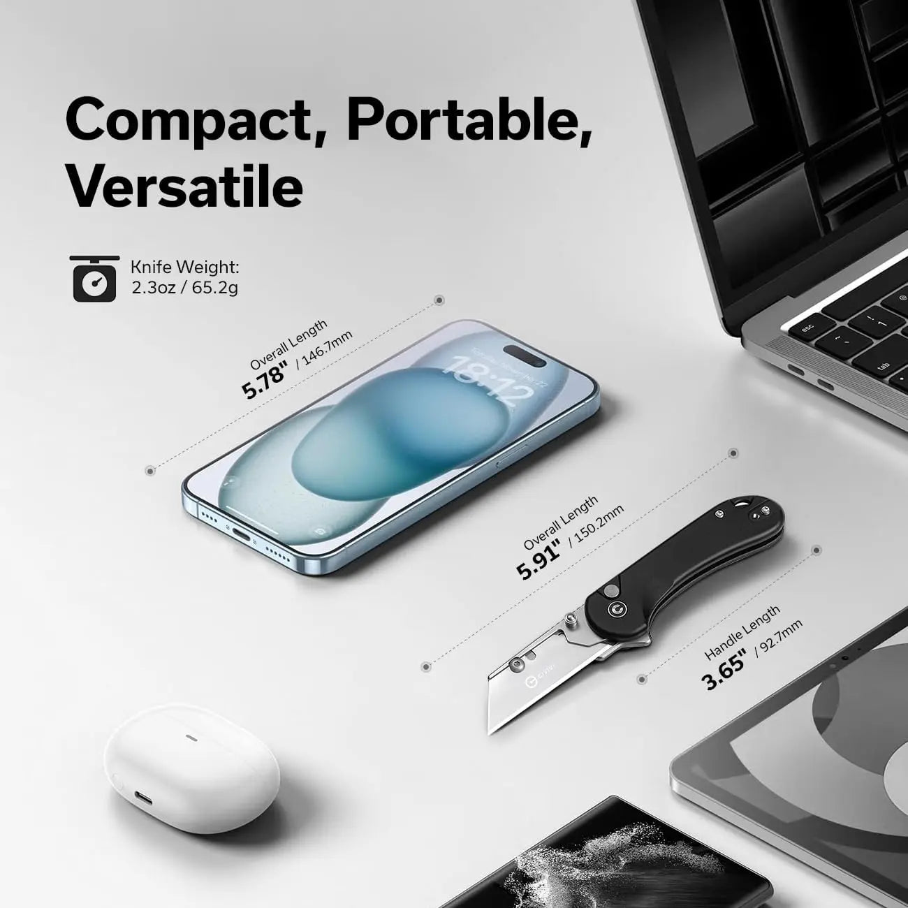 CIVIVI CIV-C23039B-1 - Elementum Utility Folding Knife CIVIVI