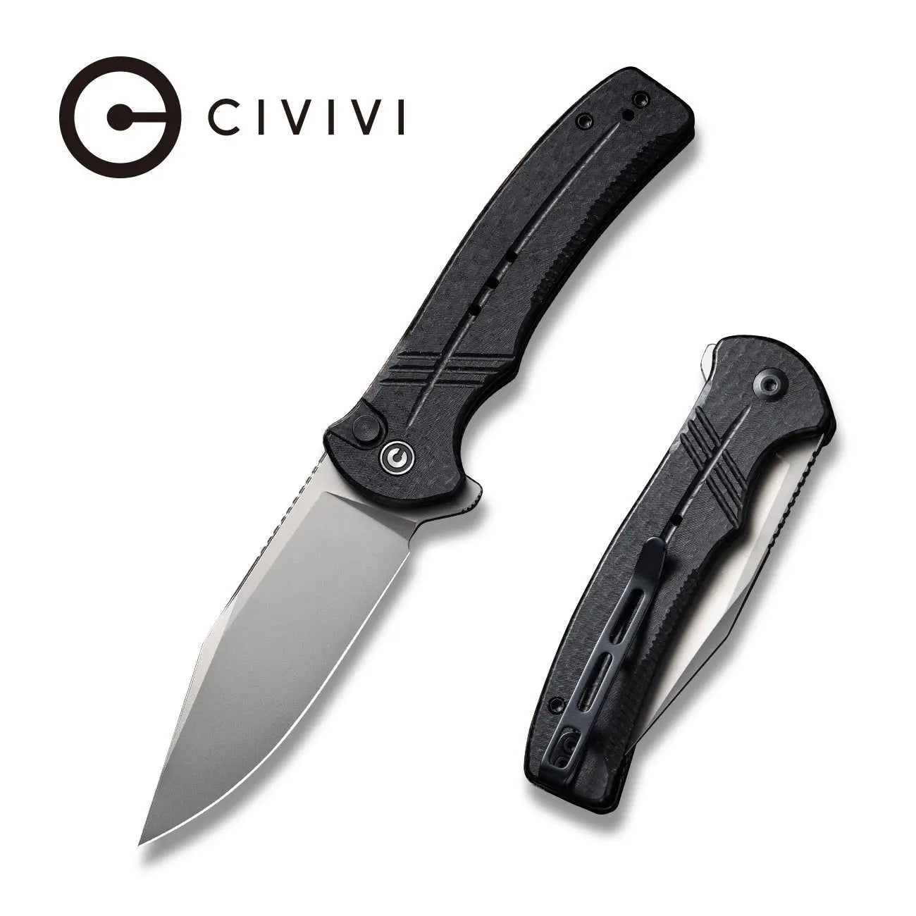 CIVIVI - Cogent Flipper Folding Button Lock Knife CIVIVI