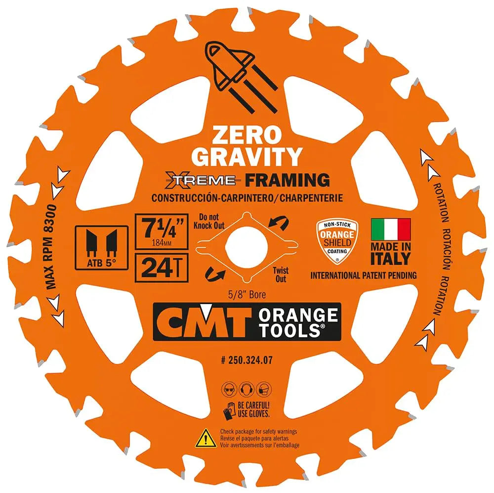 CMT 250.324.07 - 7-1/4" 24T Xtreme Framing Blade CMT
