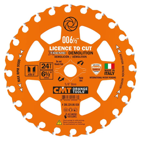CMT 286.324.06  -  6-1/2" Xtreme Demolition Blade CMT