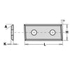 CMT-790.483.12 - REV. THROWAWAY KNIFE CARBIDE