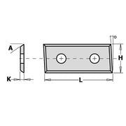 CMT-790.483.12 - REV. THROWAWAY KNIFE CARBIDE