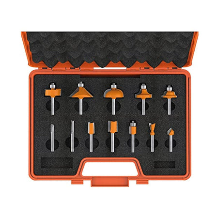 CMT-800.001.00 - 15 PIECE ROUTER BIT SET - Wise Line Tools