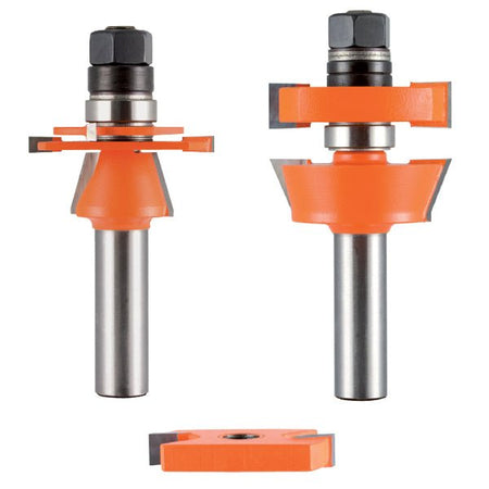 CMT 800.624.11 3-PIECE ADJUSTABLE SHAKER ROUTER BIT SET, 1/2-INCH SHANK - Wise Line Tools