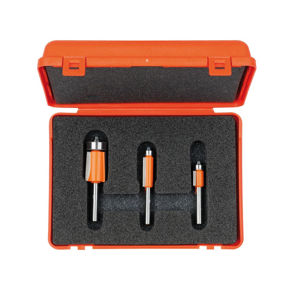 CMT-806.001.11 - 3-PCS FLUSH TRIM BIT SET - Wise Line Tools