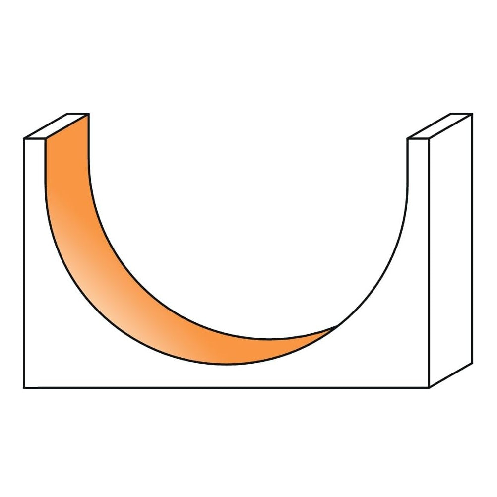 CMT 814.990.11 - Round Nose Router Bit - Wise Line Tools
