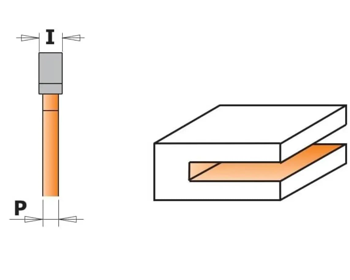 CMT 822.320.11 1 7/8-Inch 3-Flute Slot Cutter Without Arbor CMT