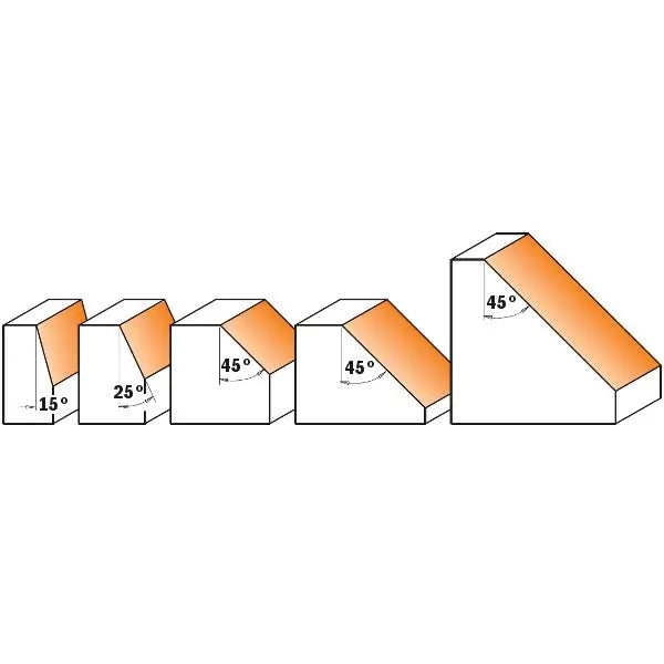CMT 836.420.11  -  CHAMFER ROUTER BIT 45DEG. 1/4'' SHANK CMT
