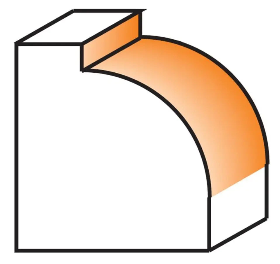 CMT 838.380.11  -  1/2" R X 1/4" SHANK ROUND OVER CMT