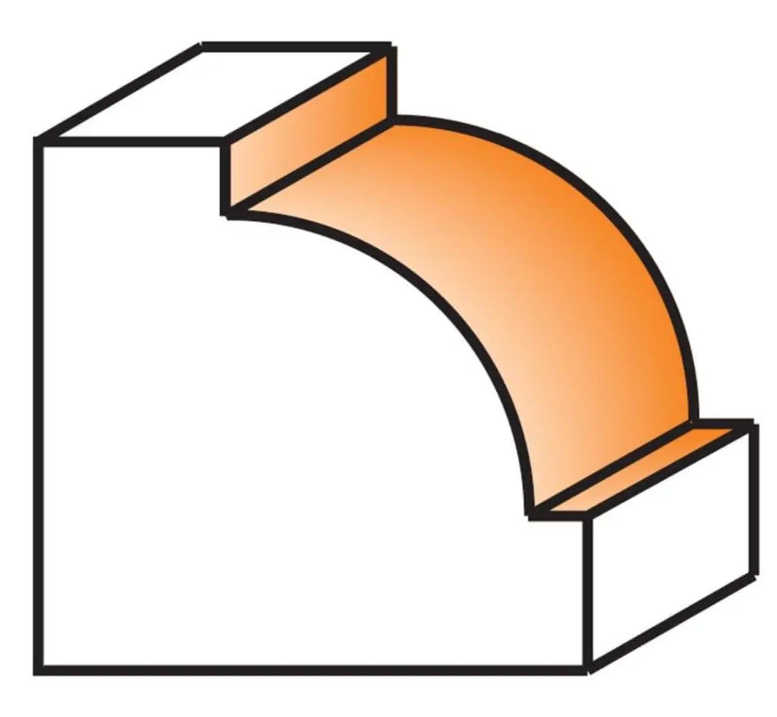 CMT 839.945.11  -  BEADING ROUTER BIT 5/8'' RADIUS 1/2'' SHANK CMT