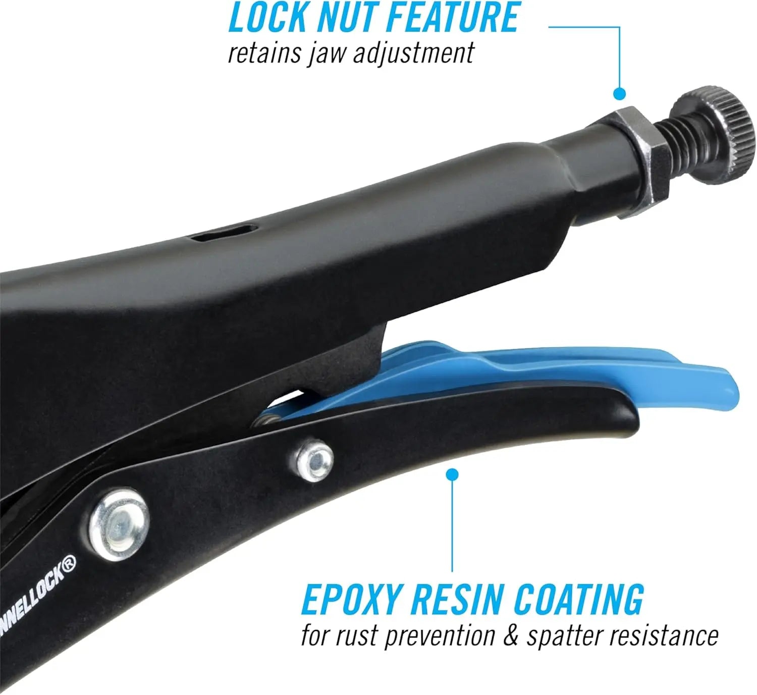 Channellock CHA-107-12  - 12" C-Clamp Locking Pliers - With Swivel Pads CHANNEL LOCK