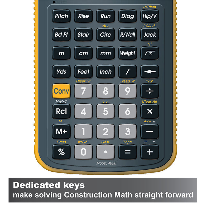 Construction Master 5 calculator - Wise Line Tools