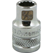 DYNAMIC GT-D009410 - 3/8" Drive 12 Point SAE 5/16" Standard Socket