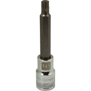 DYNAMIC GT-D013745 - 1/2" Drive Torx® Head Long Bit Chrome Finish Socket - T45
