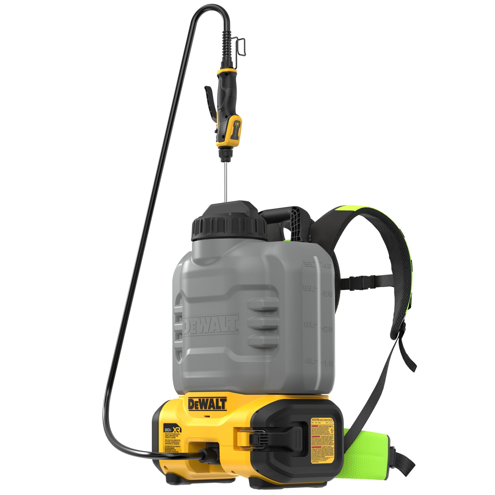 DEWALT DCCS1100B 20V MAX XR Concrete Chemical Sprayer Detail View