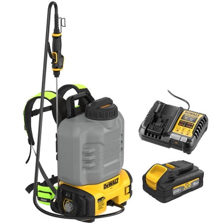 DEWALT DCCS1100GH1 Sprayer Kit Rear View Showing Straps