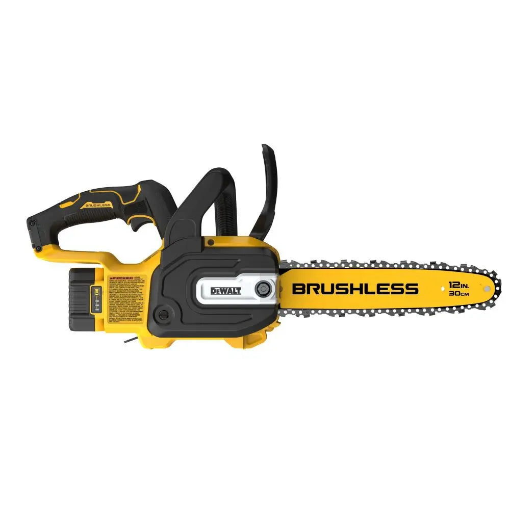 DCCS621P1 - DEWALT 20V MAX Compact 12 Inch Brushless Cordless Chainsaw Kit - Wise Line Tools