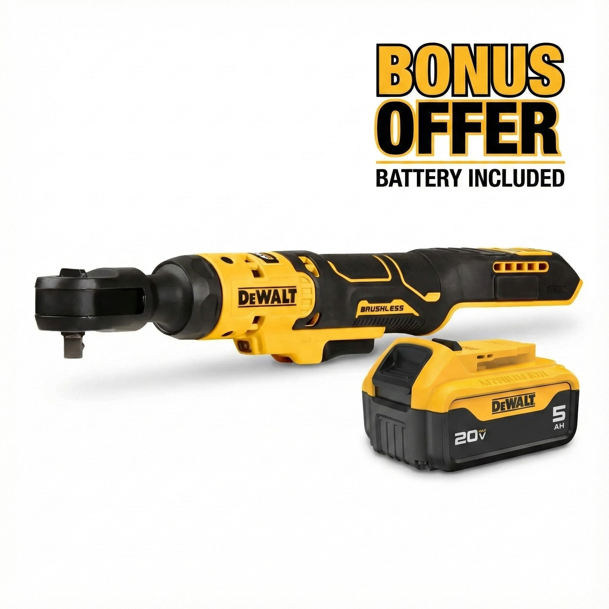 Dewalt DCF513B-ATOMIC COMPACT SERIES 20 V MAX* sans balais, cliquet 3/8 po (outil seulement)