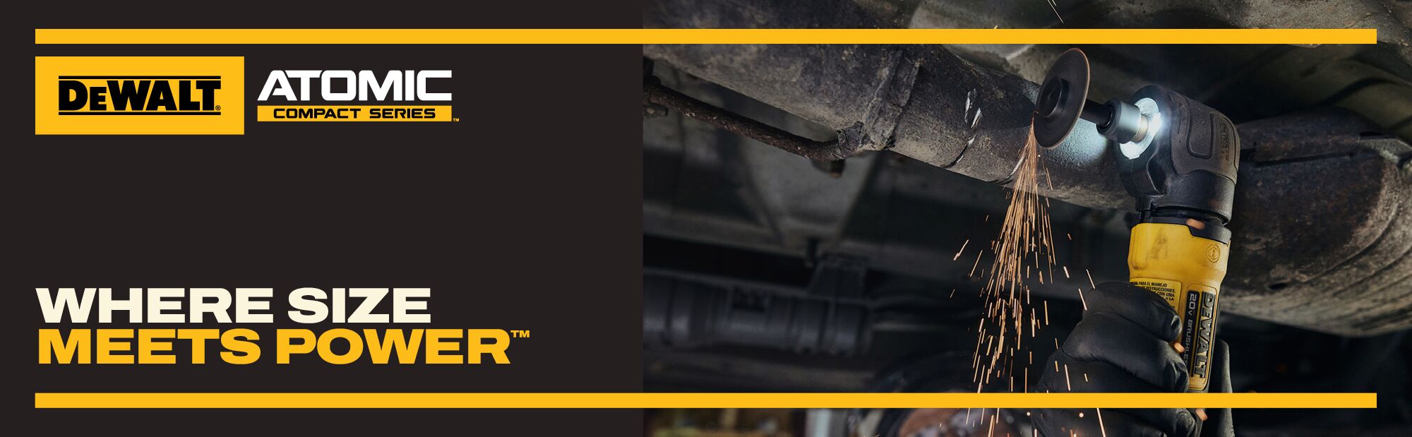 DEWALT DCG422B – ATOMIC™ 20V MAX*Right Angle Die Grinder (Tool Only)