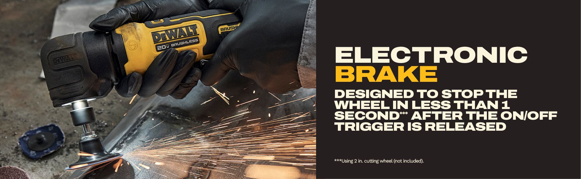 DEWALT DCG422B – ATOMIC™ 20V MAX*Right Angle Die Grinder (Tool Only)