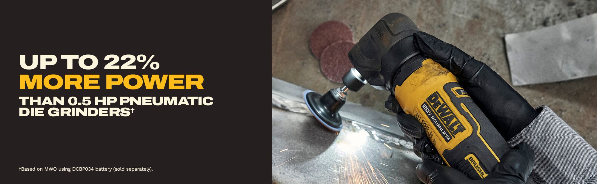 DEWALT DCG422B – ATOMIC™ 20V MAX*Right Angle Die Grinder (Tool Only)