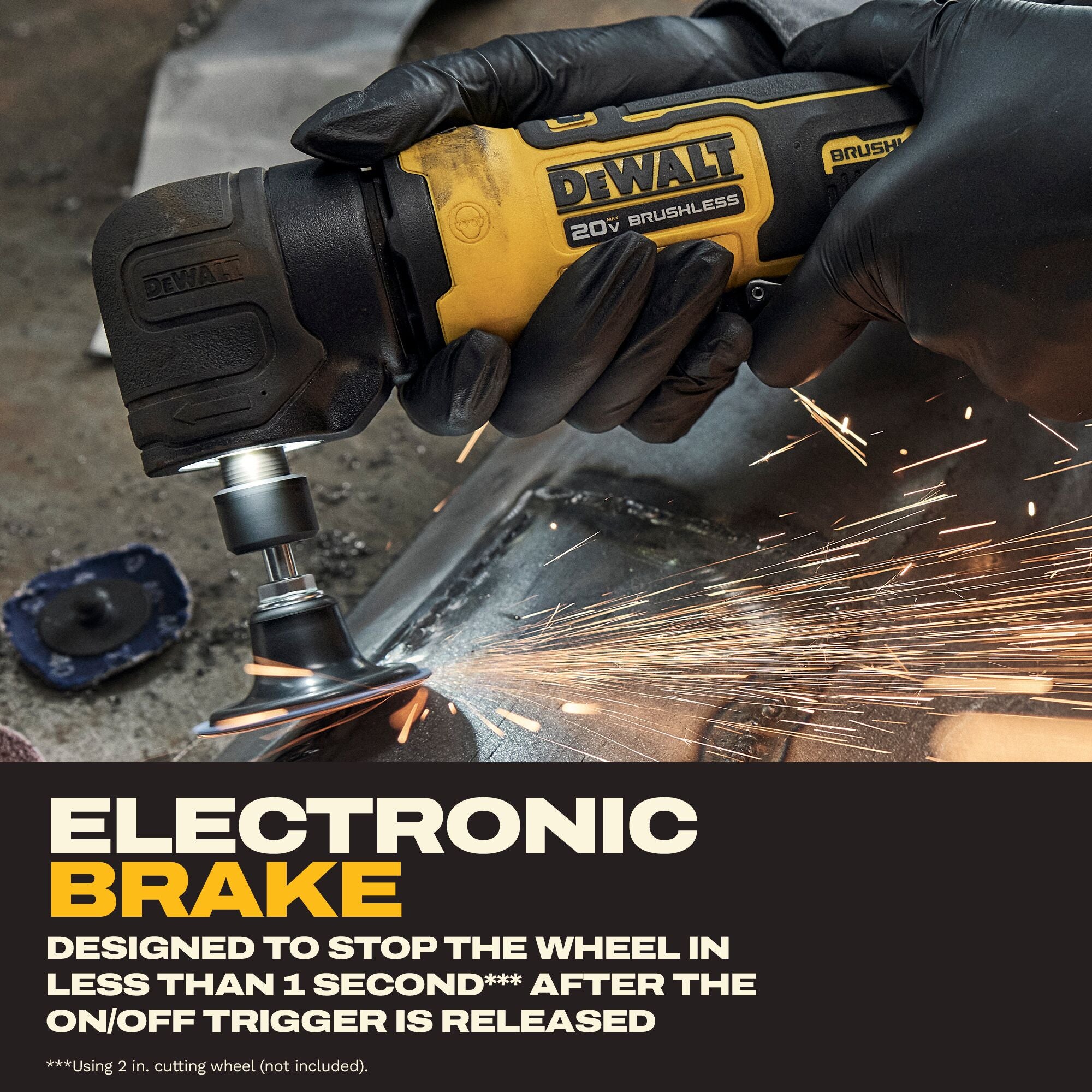 DEWALT DCG422B – ATOMIC™ 20V MAX*Right Angle Die Grinder (Tool Only)