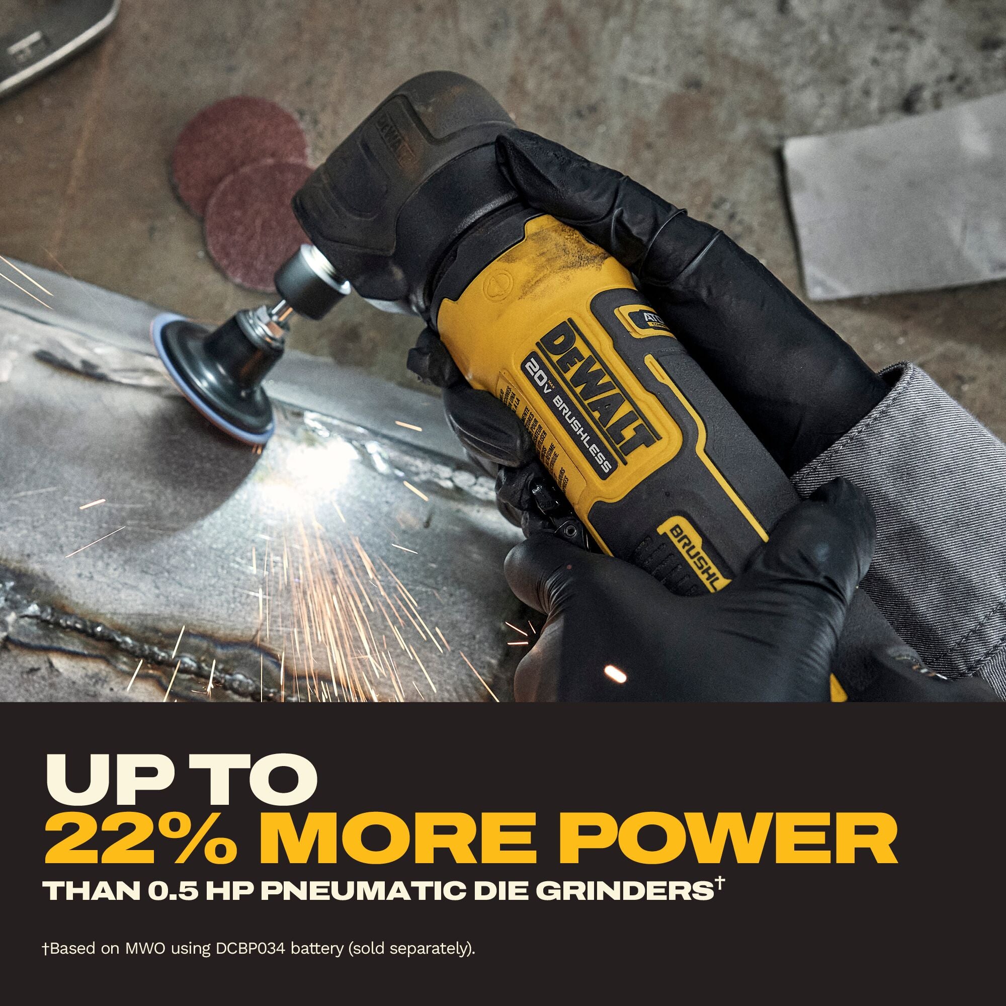 DEWALT DCG422B – ATOMIC™ 20V MAX*Right Angle Die Grinder (Tool Only)