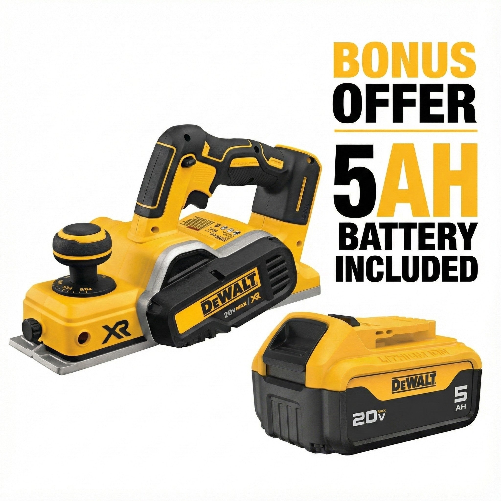 DEWALT DCP580B-20V MAX* XR® Brushless Planer (Tool Only)