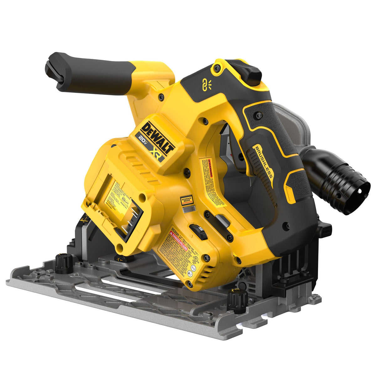 DEWALT DCS525B dust-port side view on white