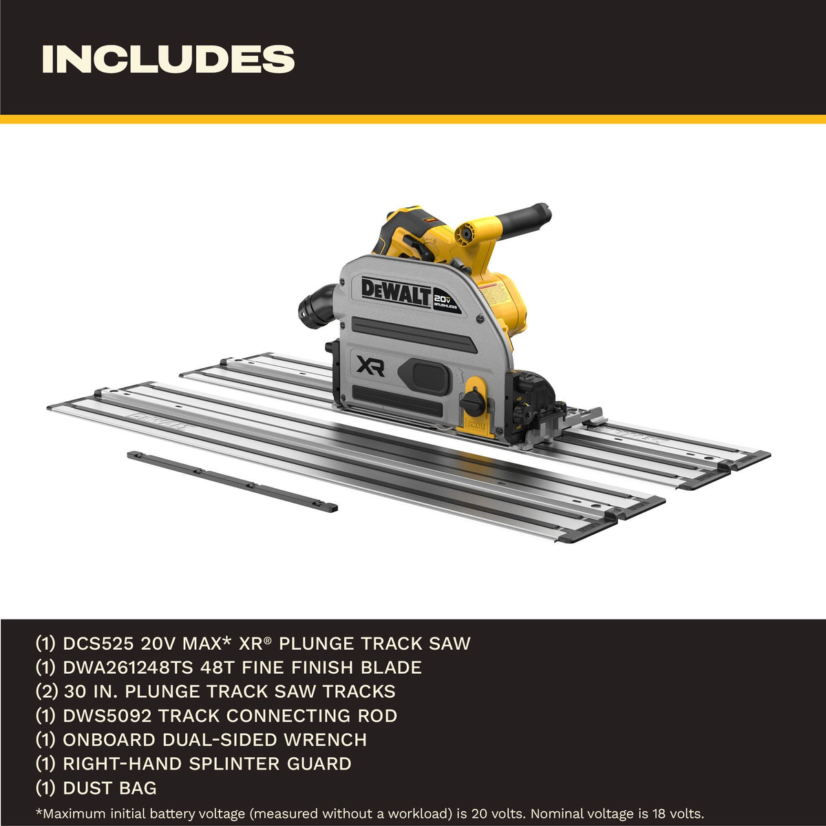 DEWALT DCS525ST what's included