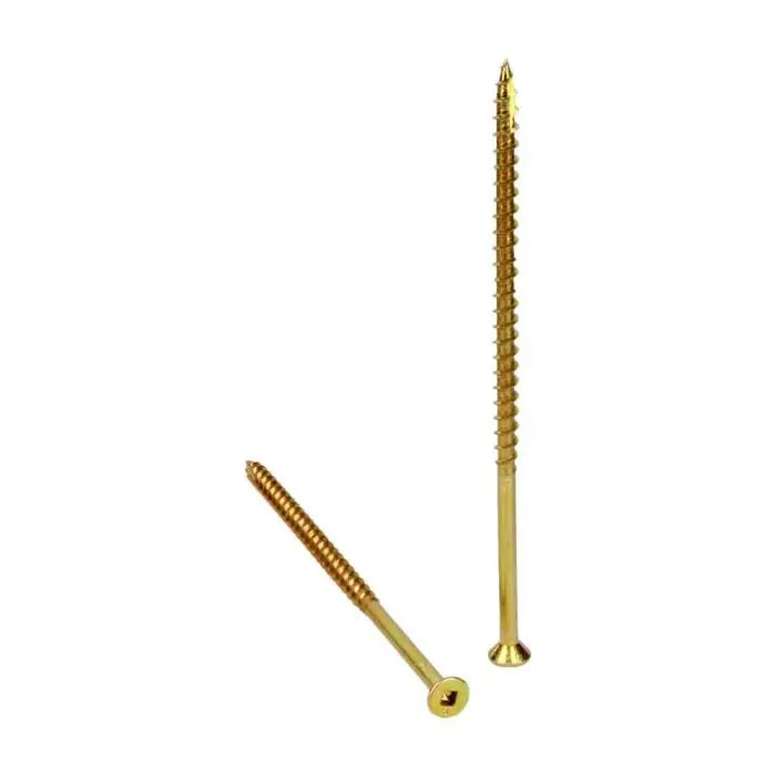 DECK SCREWS 014010 - #10×3-1/2”, BOX 1000, YELLOW - Wise Line Tools