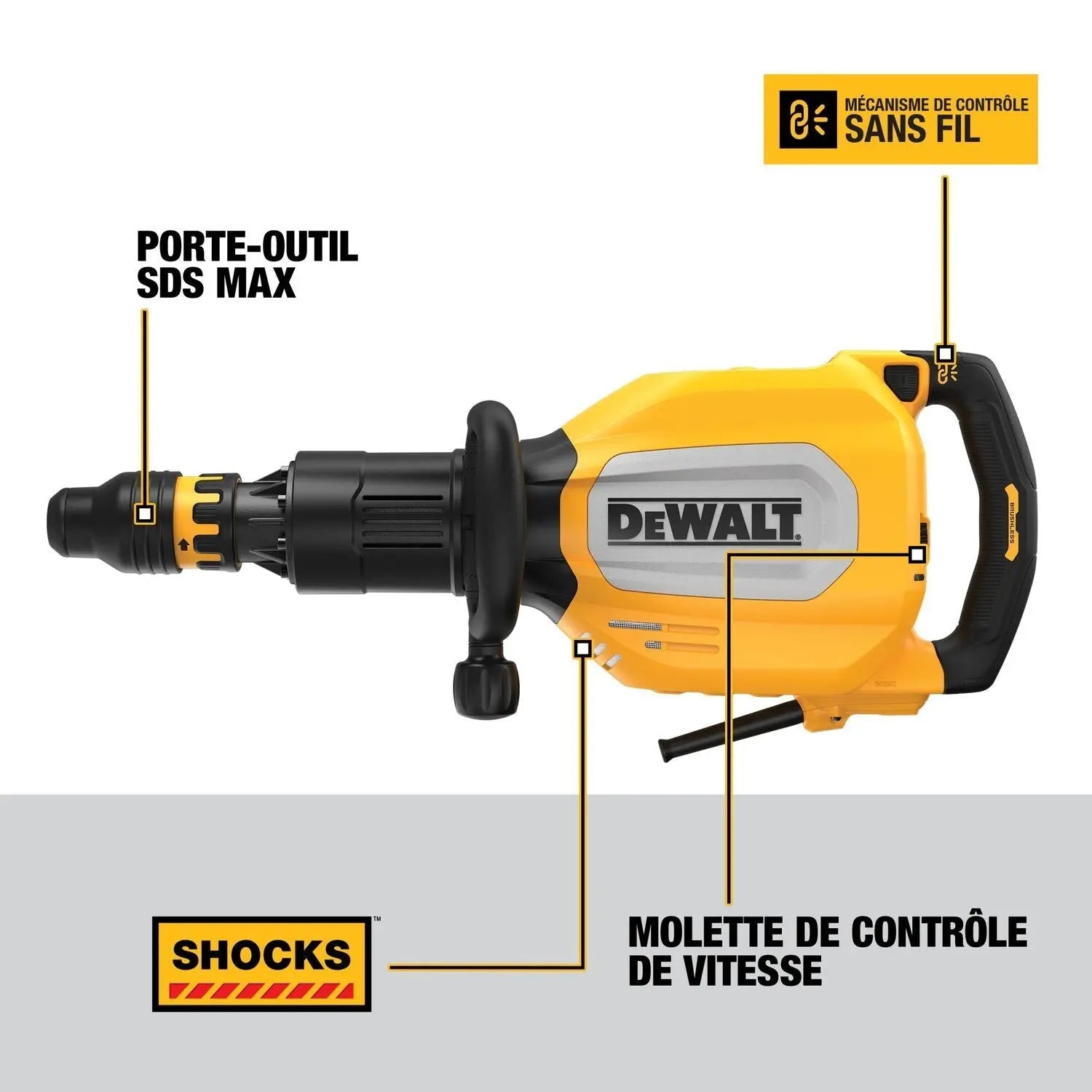 DEWALT D25911K-SDS MAX Corded Brushless 11 Kg Rotary Hammer Drill Kit - Wise Line Tools
